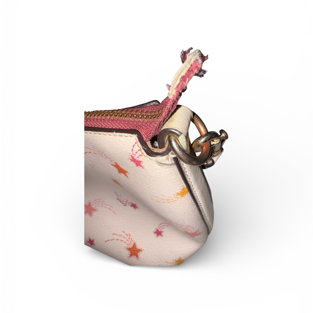 COACH White/Cream Color Clara Shoulder Bag With Shooting Star Print - Picture 3 of 9